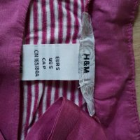 Блузка H&M с копринена панделка р-р S, снимка 4 - Тениски - 32133724