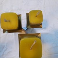 Метален свещник с три свещи, снимка 7 - Декорация за дома - 31553085