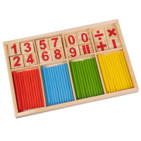 Дървена игра за смятане, снимка 2 - Образователни игри - 44774551