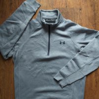 Under Armour Men's Storm 1-4 Zip Sweater Long Sleeve - страхотна мъжка блуза КАТО НОВА, снимка 6 - Спортни дрехи, екипи - 39423274