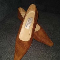 Италиански обувки от еко велур , снимка 3 - Дамски елегантни обувки - 29917235
