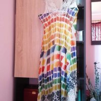 PARTY 21 exclusive/размер М /дамска рокля, дантела, неонови цветове , снимка 4 - Рокли - 29917413