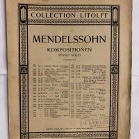 Mendelssohn piano solo, снимка 1 - Специализирана литература - 31266853