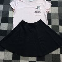 Лот детски дрехи - поли, тениска, потници, снимка 1 - Детски Блузи и туники - 36769407