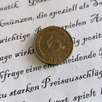 Монета - Германия - 5 пфенига | 1970г.; серия F, снимка 1 - Нумизматика и бонистика - 29166361