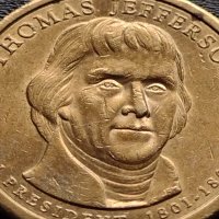 Възпоменателна монета 1 долар THOMAS JEFFERSON 3 президент на САЩ (1801-1809) за КОЛЕКЦИЯ 38066, снимка 6 - Нумизматика и бонистика - 40765837