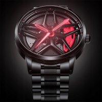 Уникален Мъжки Часовник Джанта GT-BORBET , Закалено минерално стъкло , Водоустойчив, снимка 12 - Мъжки - 42605600