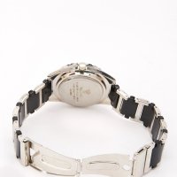 Наличен Черно сребрист Дамски часовник благородна стомана, снимка 3 - Дамски - 30713808
