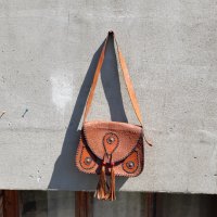 Стара дамска кожена чанта #10, снимка 1 - Антикварни и старинни предмети - 36812906