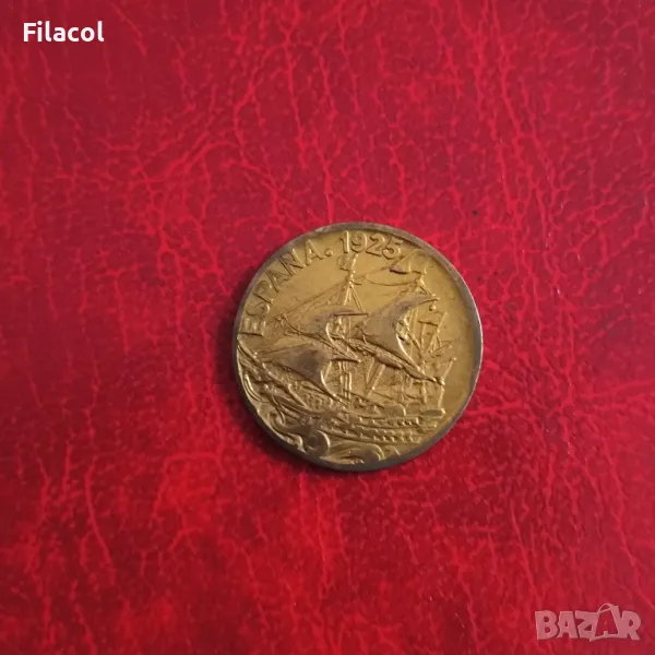 Испания 25 сентимос 1925 година, снимка 1