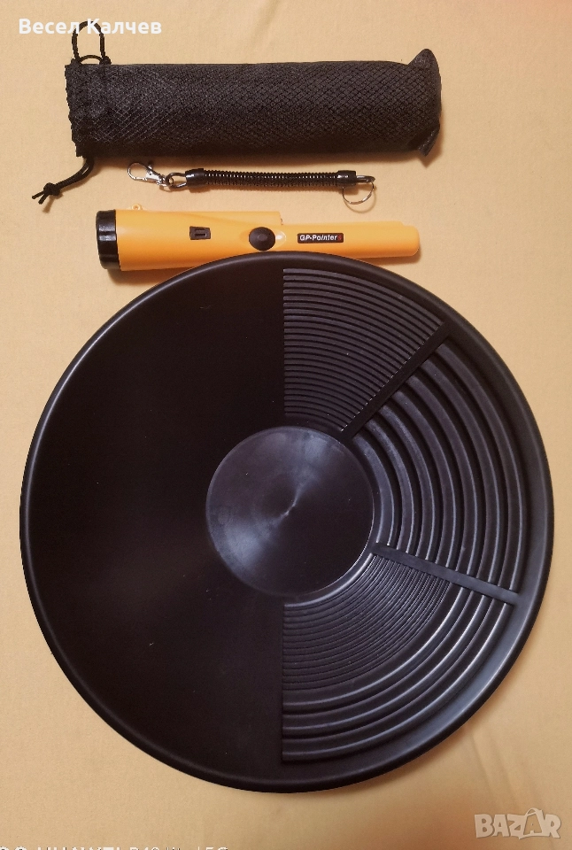 Продавам металотърсач пинроинтер и леген за търсене и промиване на самородно злато. , снимка 1