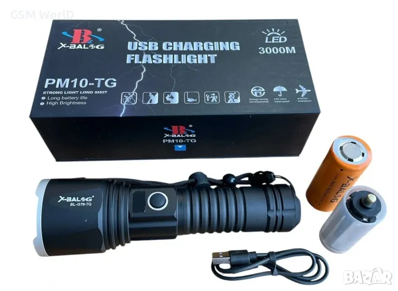 LED охранителен алуминиев фенер X-BAL G BL-G76-TG

, снимка 1