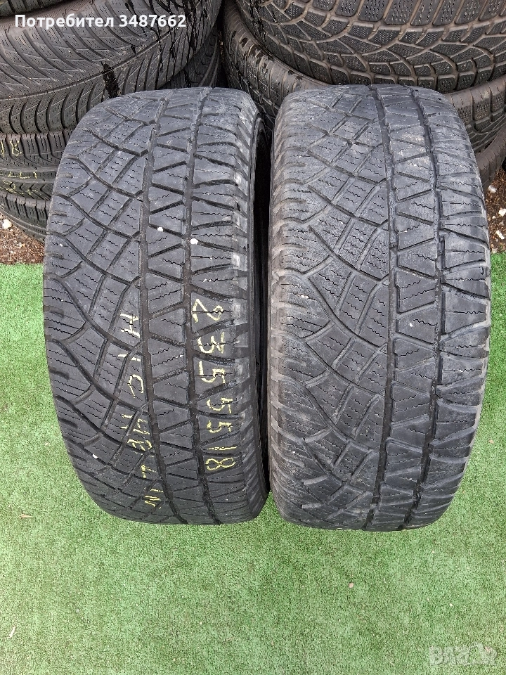 235 55 18 MICHELIN 2бр зимни , снимка 1