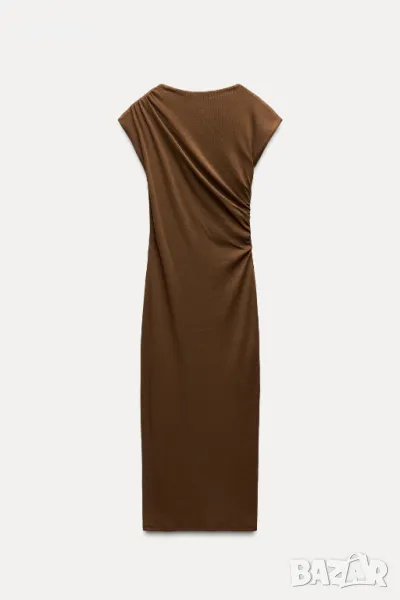 кафява рокля ZARA, снимка 1
