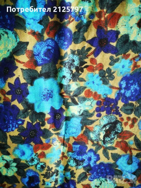 Ш/ 114см  Д/ 90-102см Парче стар плат, соц епоха, снимка 1