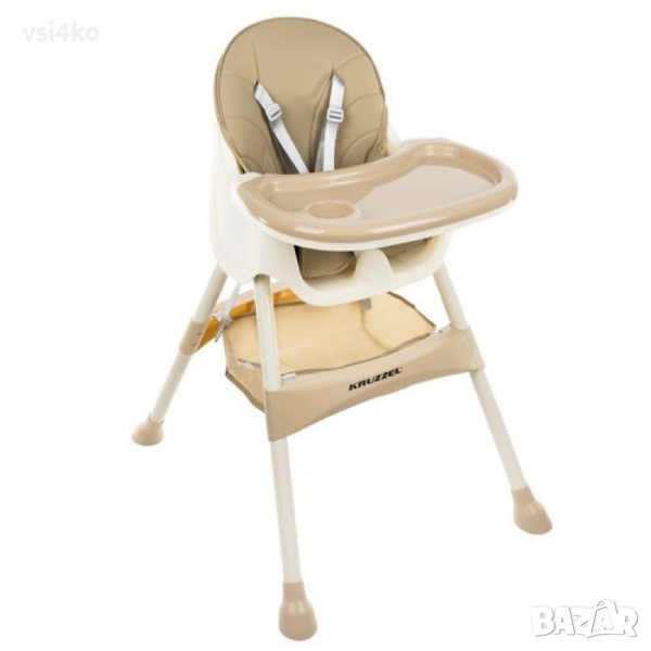 Бебешки стол за хранене 3в1, KRUZZEL, снимка 1