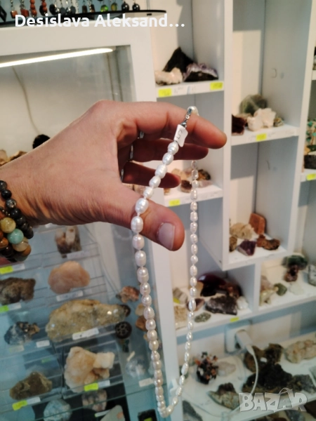 Колие с естествени речни перли, много изгодно , снимка 1