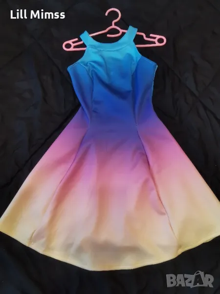 Дамска рокля цвят дъга, снимка 1