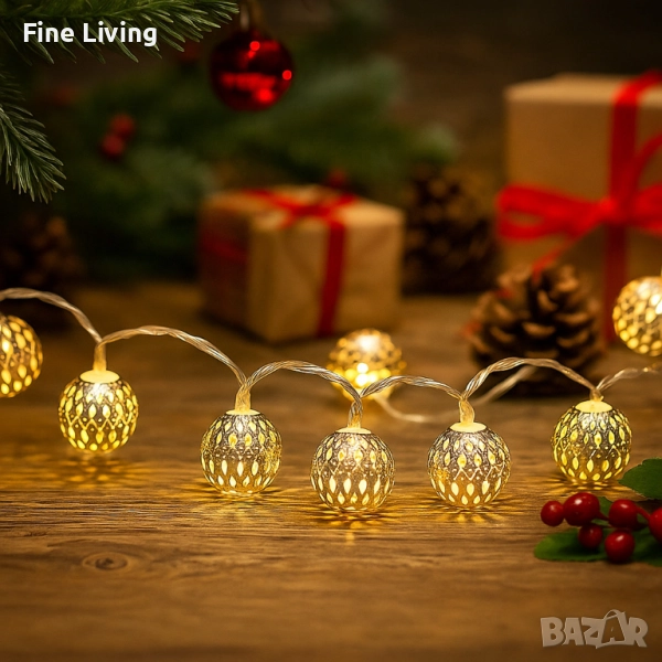 Коледни лампички – метални фигурки SD32, снимка 1