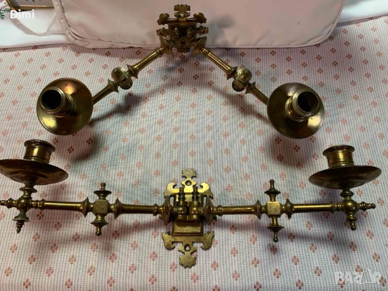 Свещници за пиано - уникално красиви Германия ок. 1840, снимка 1