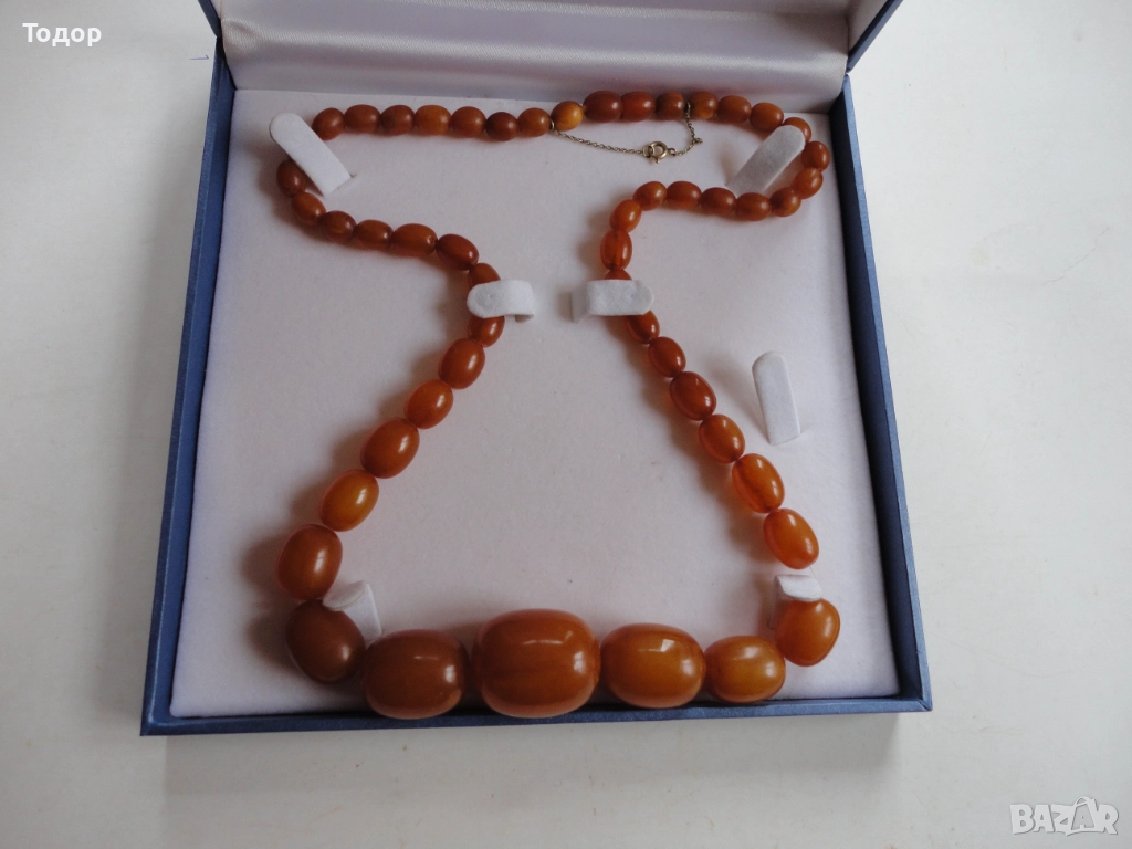 Луксозно  колие от балтийски кехлибар 6, снимка 1