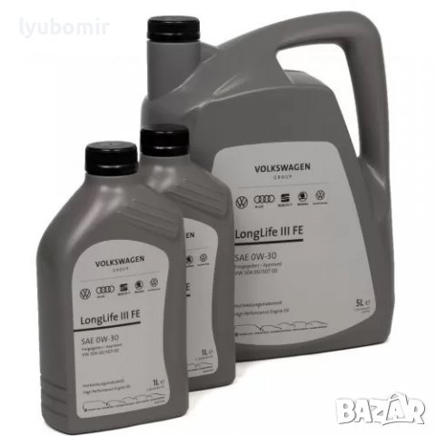 7 литра Масло VOLKSWAGEN VAG LongLife III FE 0W30, снимка 1