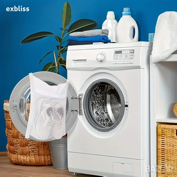 Мрежеста торба за пране и сушене на обувки и маратонки, снимка 1