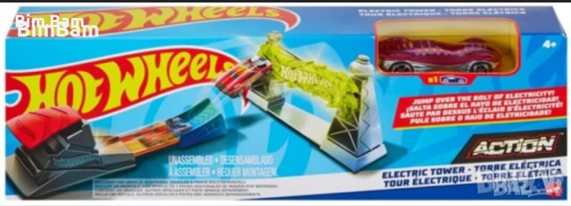 Писта с количка Hot Wheels Action - Electric Tower, снимка 1