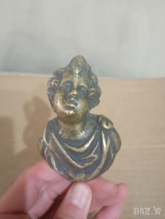 Бронзов бюст на херовим, снимка 1