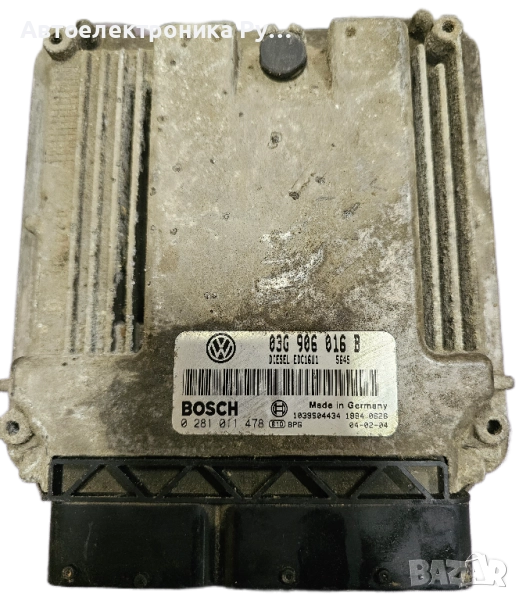 компютър VOLKSWAGEN GOLF 1.9 TDI BOSCH ,0 281 011 478, 0281011478, 03G 906 016 B, 03G906016B, снимка 1
