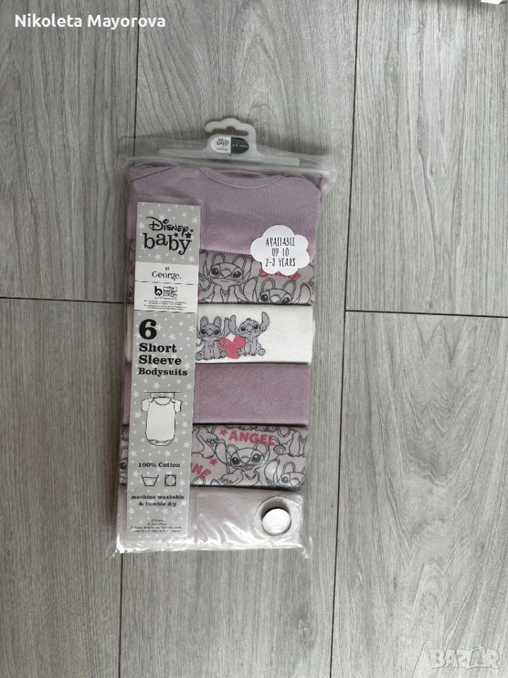 Боди с къс ръкав 6-9м, снимка 1