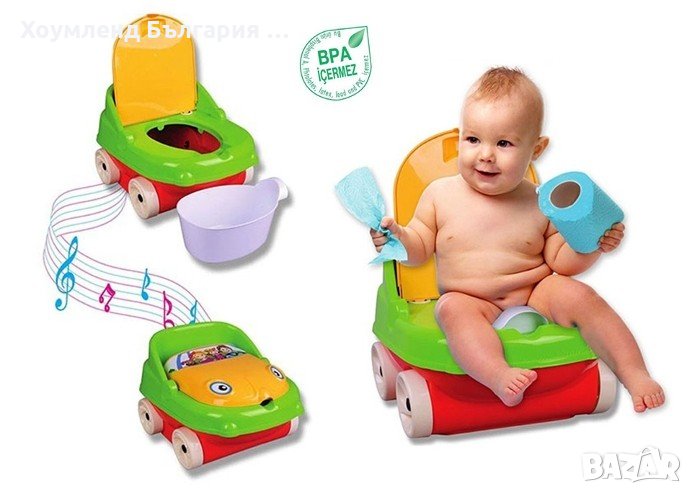 Детско гърне с мелодии - музикална тоалетна за бебе, снимка 1