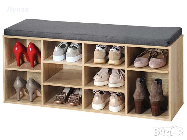 Немско качество! Шкаф за обувки с пейка и възглавница!, снимка 1