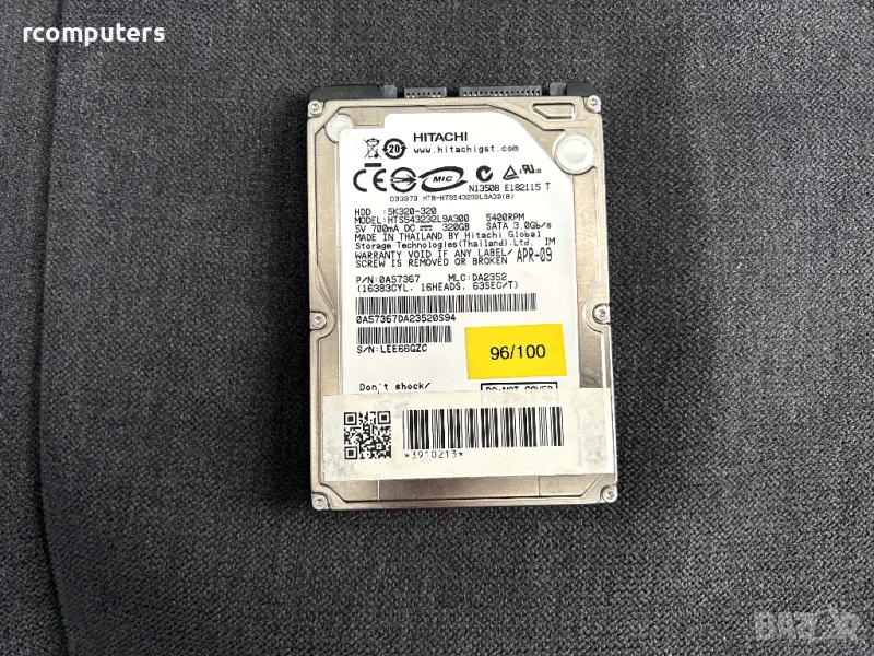 Хард диск HITACHI 320GB за лаптоп, снимка 1