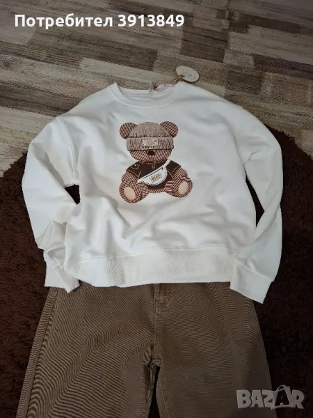 Дамски дънки модел мом фит-чисто нови, снимка 1