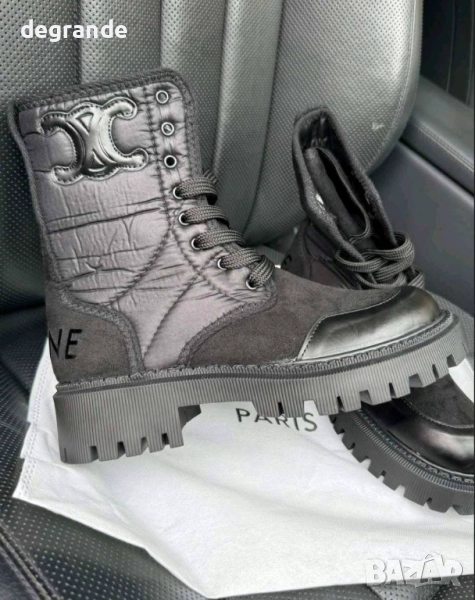 Черни Дамски боти Celine, снимка 1