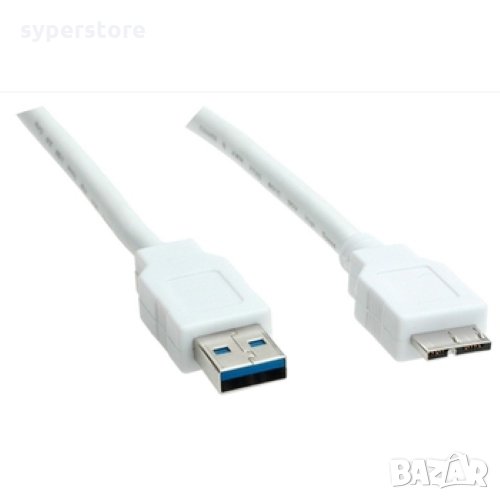 Кабел USB-A към Micro USB-A 3.0 Roline S3061 Бял USB-A to Micro USB-A M/M, снимка 1