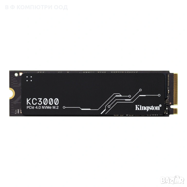 SSD KINGSTON KC3000 M.2-2280 PCIe 4.0 NVMe 512GB, снимка 1