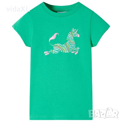 Детска тениска, зелена, 116（SKU:11061, снимка 1