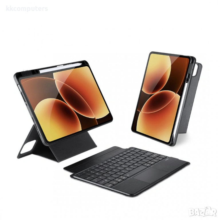 DUX DUCIS Кожен Калъф с Bluetooth Клавиатура и Тъчпад за Xiaomi Pad 8 Pro / 8 / 7 Pro / 7 - Магнитна, снимка 1