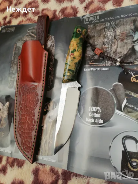 Нож от стомана n690 закалена на 60hrc., снимка 1