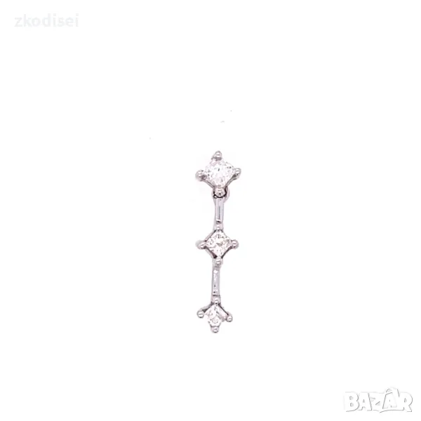 Златен медальон с 3бр. диаманта 0,71гр. 10кр. проба:417 модел:28867-3, снимка 1