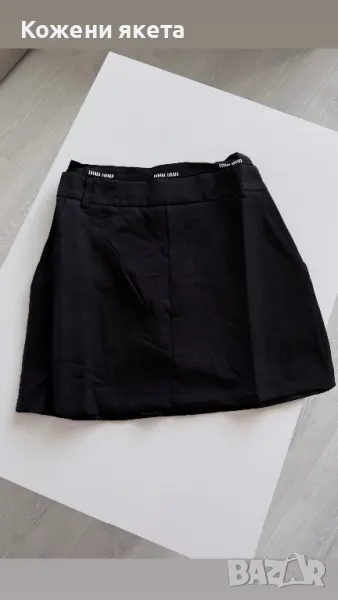 Черна пола с ластик miu miu, снимка 1