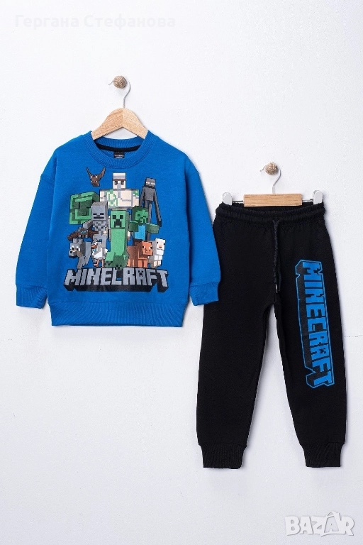 Комплект Майнкрафт  Размери-3/4г.4/5г.5/6г.7/8г.9/10г. Цена-34лв, снимка 1