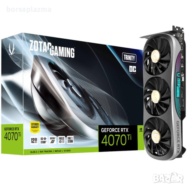 ZOTAC Gaming GeForce RTX 4070 Ti Trinity OC, 12288 MB GDDR6X, снимка 1