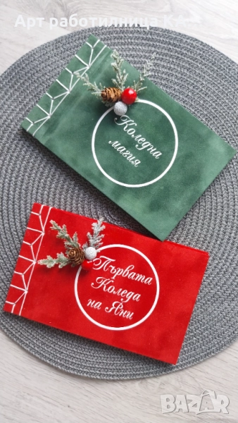 Ретро коледен албум за снимки с японски шев, снимка 1