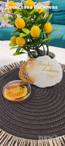 Подложки за чаши от епоксидна смола , снимка 1