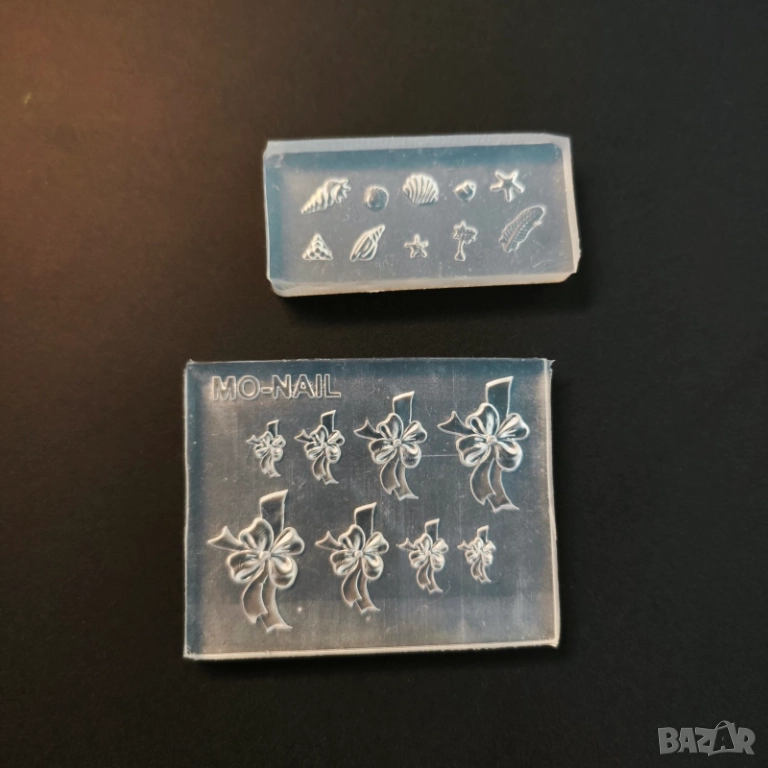 Комплект силиконови отливки за декорации за нокти, снимка 1