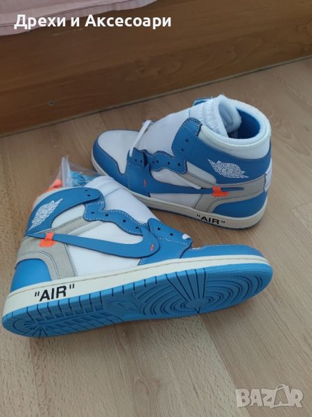 Nike Air Jordan 1 High Off White Нови оригинални обувки Off-White маратонки Кецове размер 43 номер , снимка 1