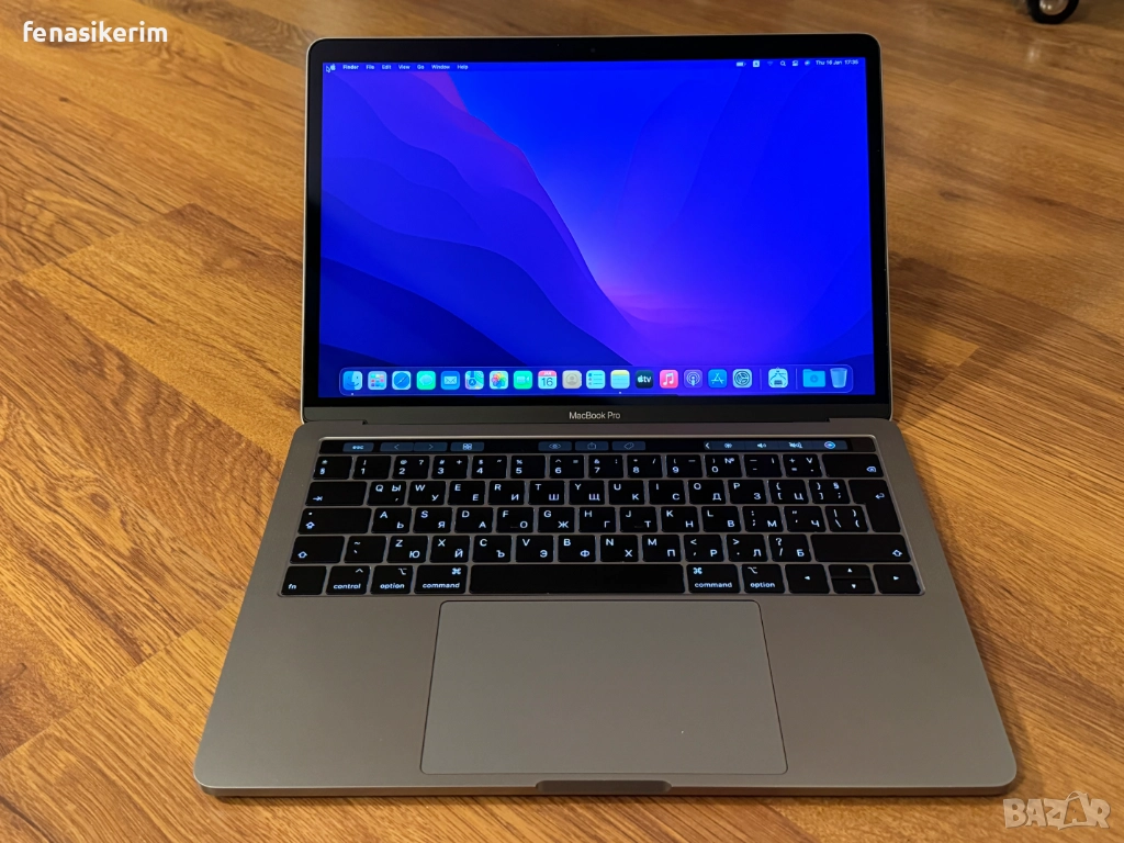 13.3' Core i5 2.4GHz Apple MacBook Pro 2019 TouchBar 16GB RAM/256GB SSD/Бат 6ч, снимка 1